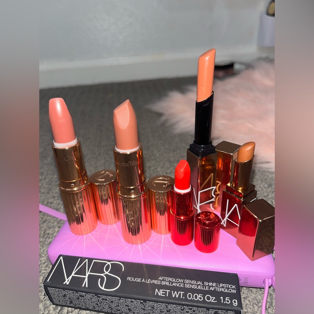 Charlotte Tilbury Red and Pink Lipstick Collection